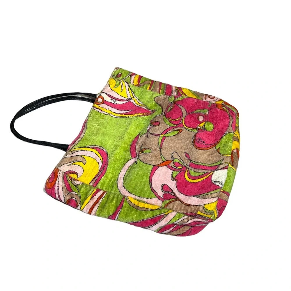 Emilio Pucci Vintage terry cloth hand bag - Picture 4 of 17